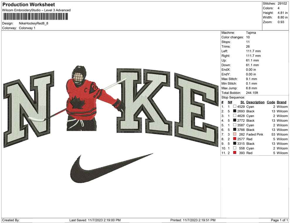 Nike Hockey Red