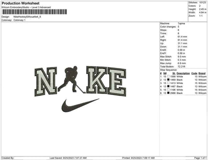 Nike Hockey Silhouette