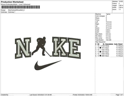 Nike Hockey Silhouette