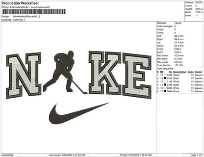 Nike Hockey Silhouette
