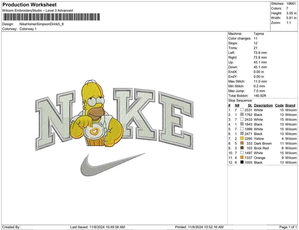 Nike Homer Simpson Drink