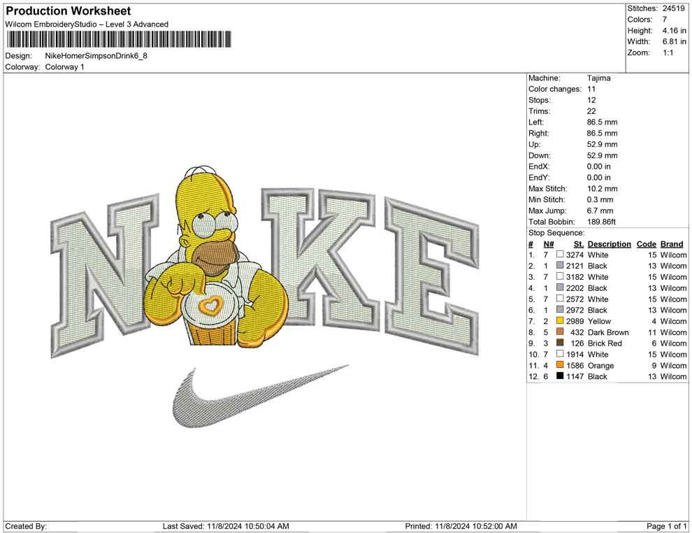 Nike Homer Simpson Drink