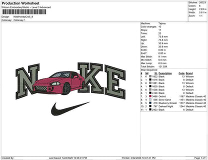 Nike Honda Crx