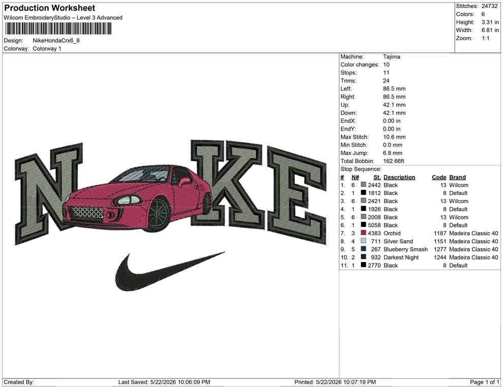 Nike Honda Crx