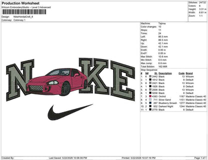 Nike Honda Crx