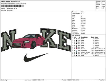 Nike Honda Crx