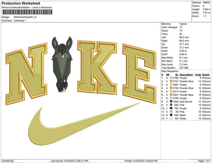 Nike Horse face A