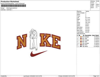 Nike Huge Line Art