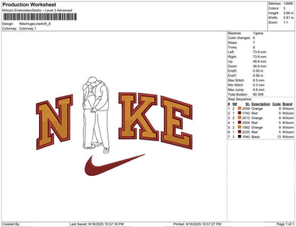 Nike Huge Line Art