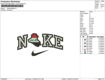Nike iraq map B