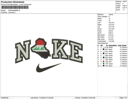 Nike iraq map B