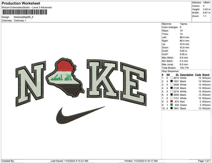 Nike iraq map B