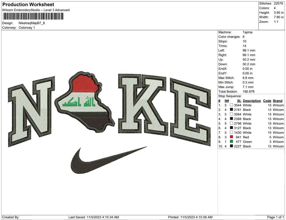 Nike iraq map B