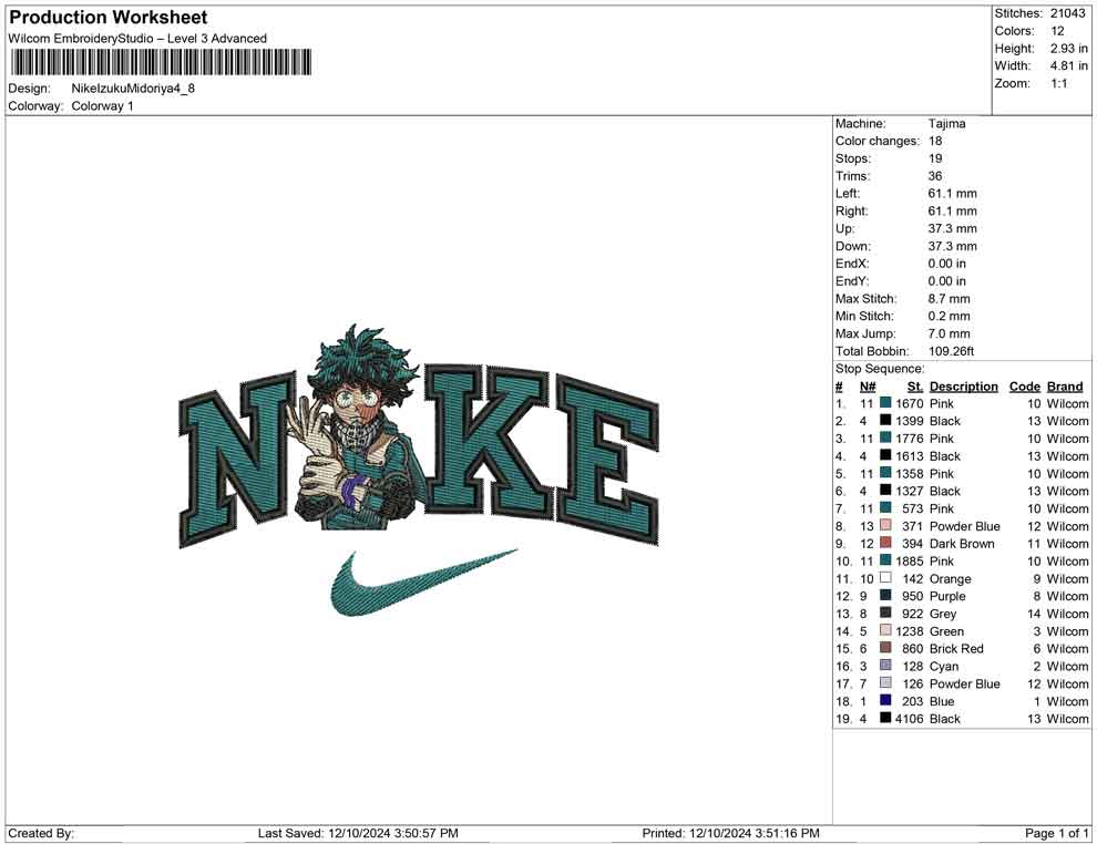 Nike Izuku Midoriya B