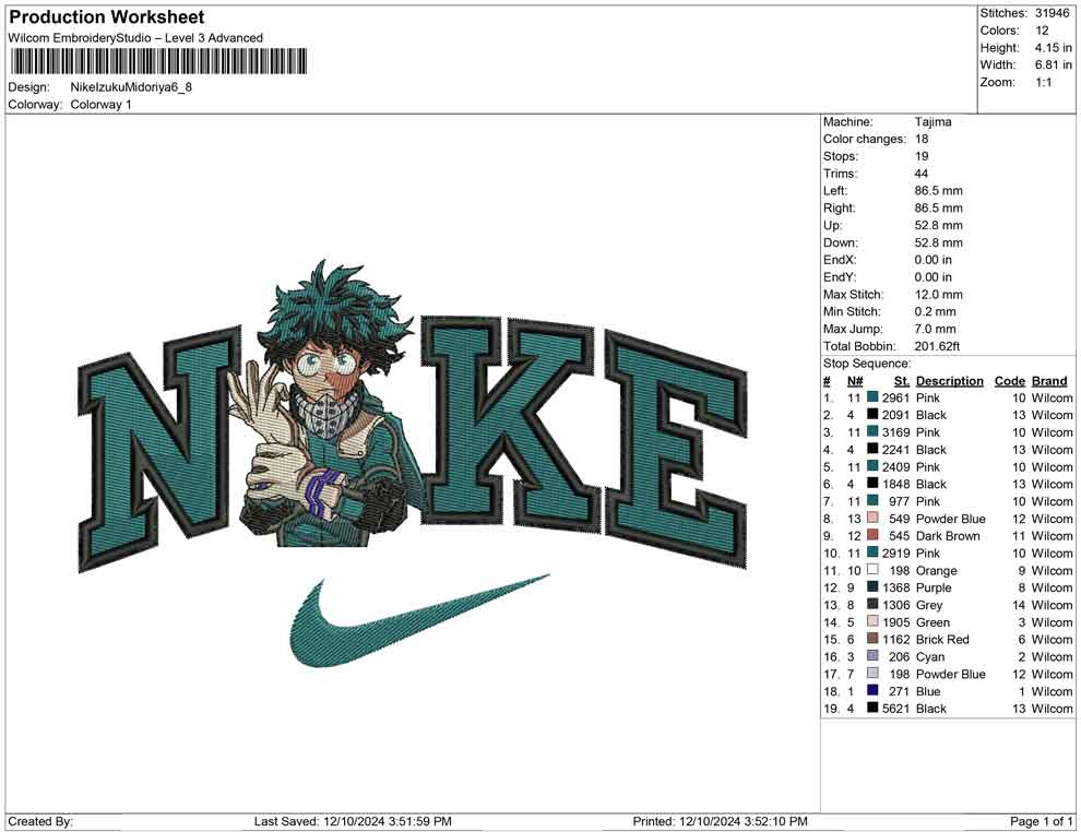 Nike Izuku Midoriya B