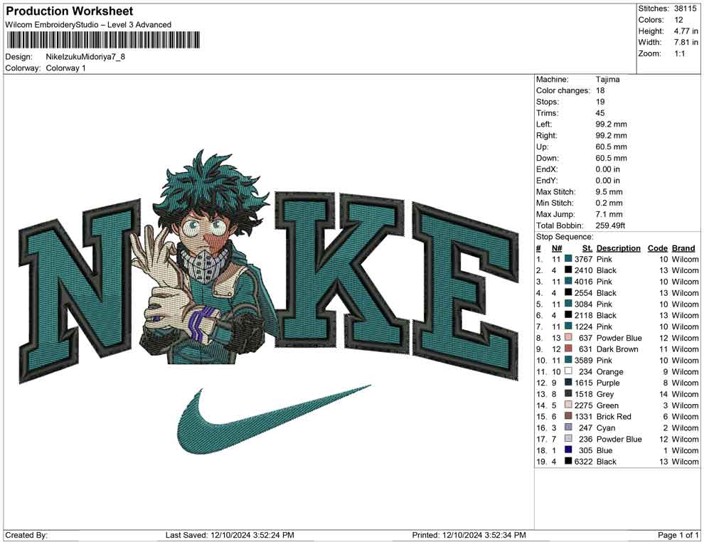 Nike Izuku Midoriya B