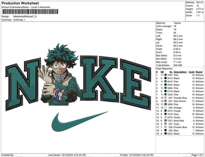 Nike Izuku Midoriya B