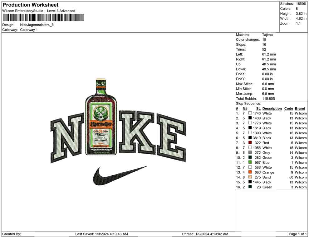 Nike Jagermaister Bottle