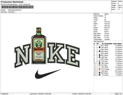 Nike Jagermaister Bottle