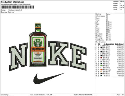 Nike Jagermaister Bottle