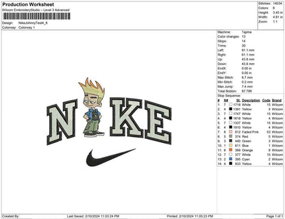 Nike jhony test