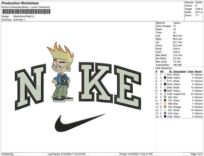Nike jhony test