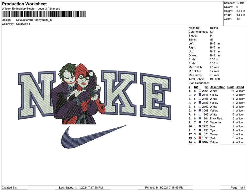 Nike Joker and Harley Queen