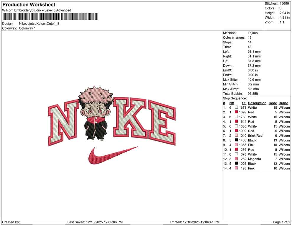 Nike Jujutsu Kaisen Cute