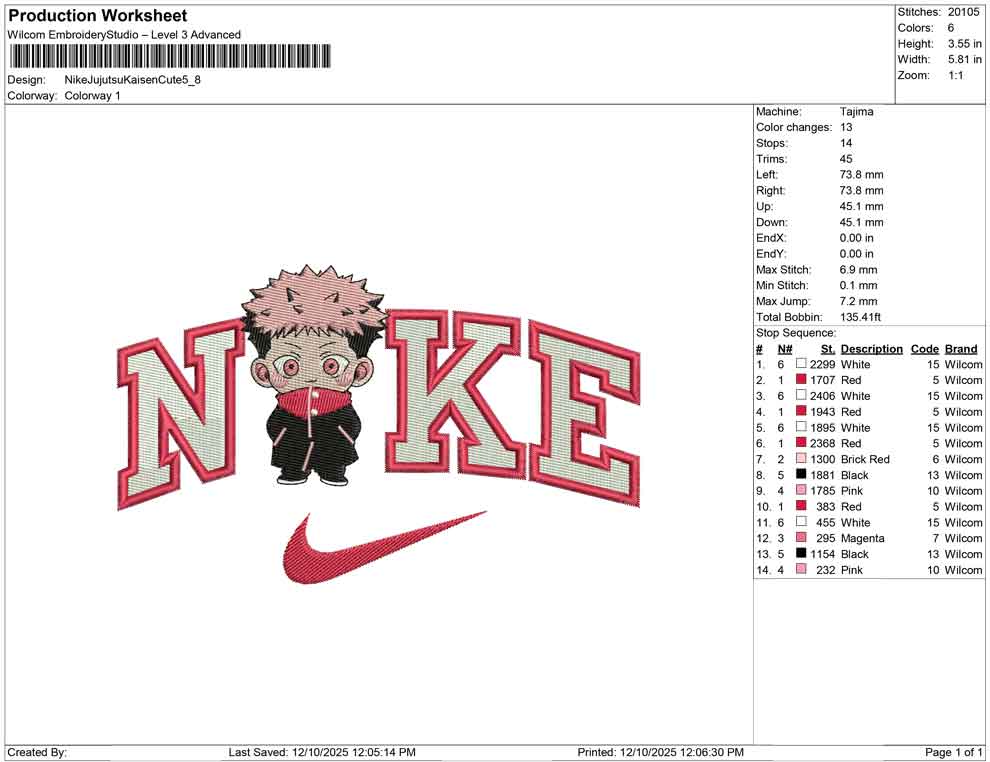 Nike Jujutsu Kaisen Cute