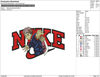 Nike Jujutsu Kaisen Knife