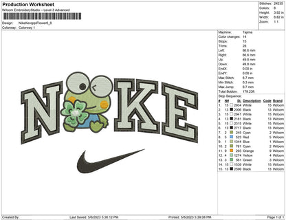Nike Keroppi flower