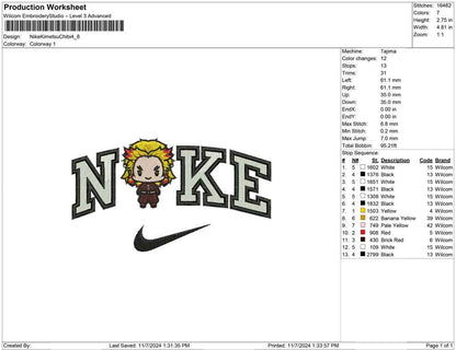 Nike Kimetsu Chibi