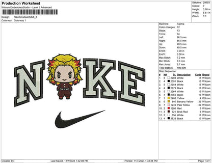 Nike Kimetsu Chibi