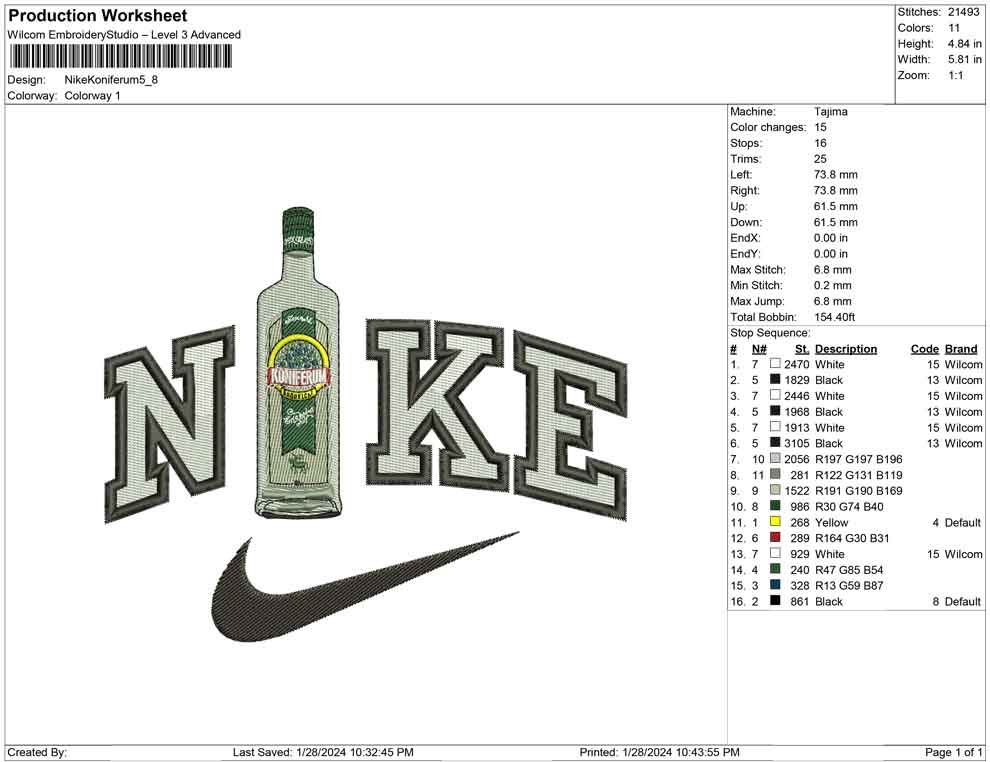 Nike Koniferum bottle
