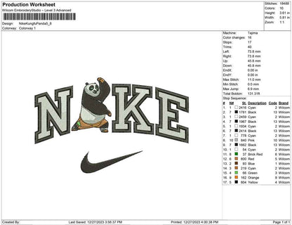 Nike Kungfu Panda