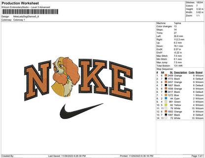 Nike Lady Dog  Glance