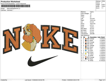 Nike Lady Dog  Glance