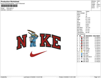 Nike Lego