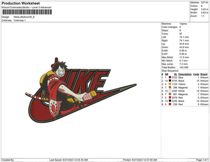 Nike Luffy Sword