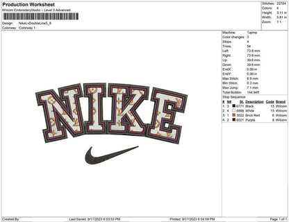 Nike LV Double line