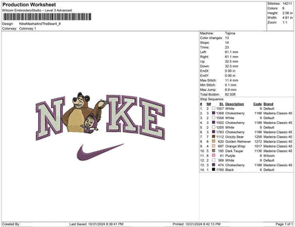 Nike Masha And The Bear