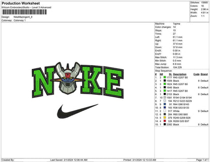 Nike Mazinger
