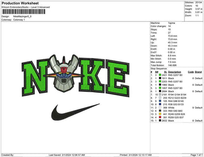 Nike Mazinger