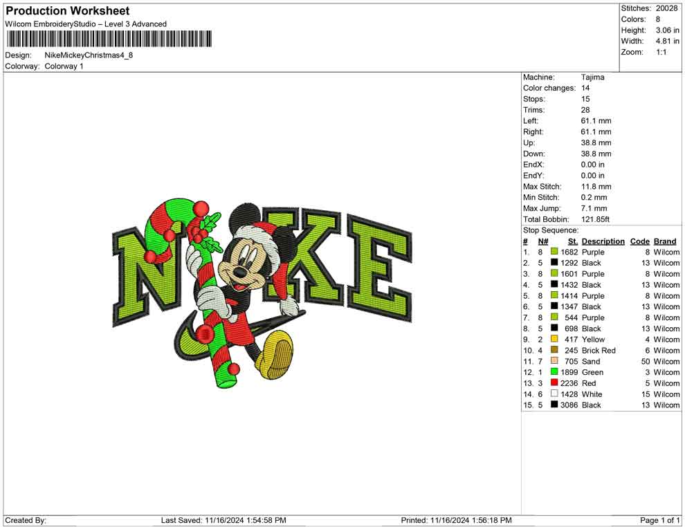 Nike Mickey Christmas