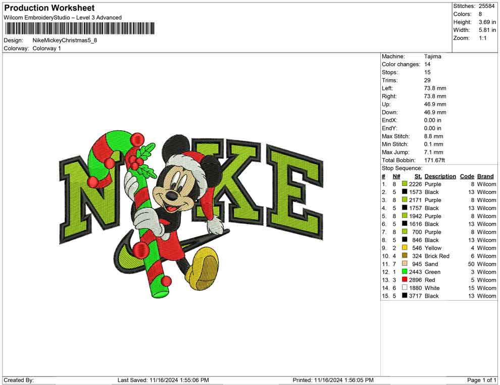 Nike Mickey Christmas