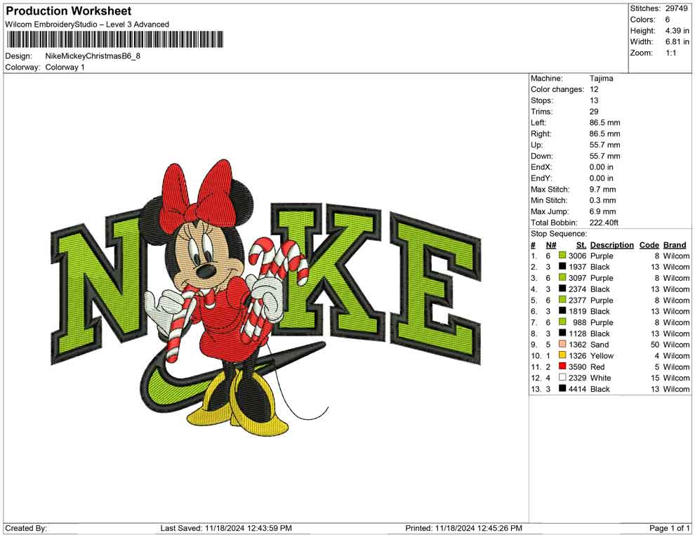 Nike Mickey Christmas B