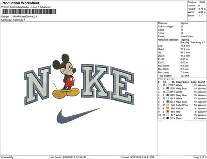 Nike Mickey Glance