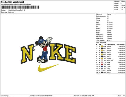 Nike Mickey Mouse Golf