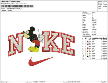 Nike Mickey Mouse Kiss