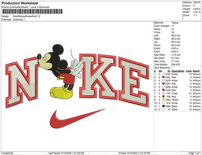 Nike Mickey Mouse Kiss